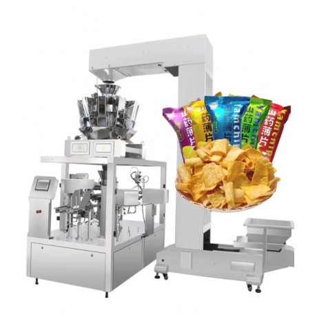 Nitrogen Flushed Premade Pouch Packaging Machine for Crunchy Snacks Nitrogen Flushed Premade Pouch Packaging Machine for Crunchy Snacks
